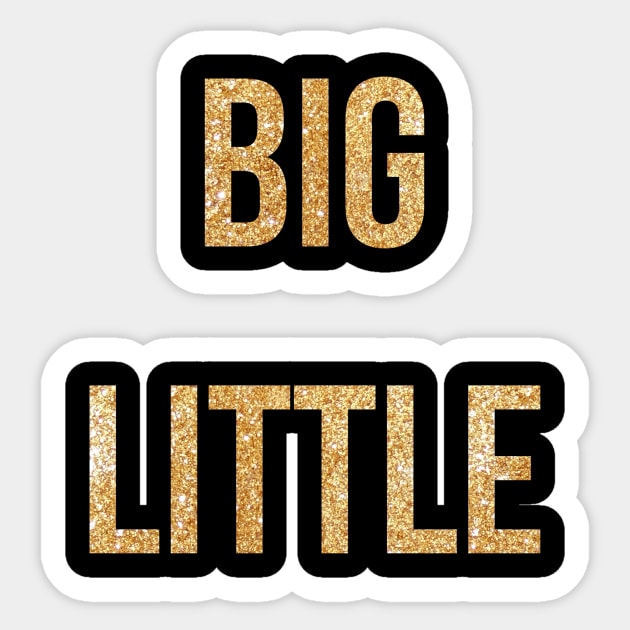 Big Little Gold Sticker by lolosenese